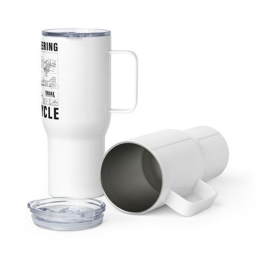 Travel mug with a handle